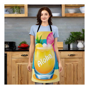 Colour Block Cocktail customizable Apron