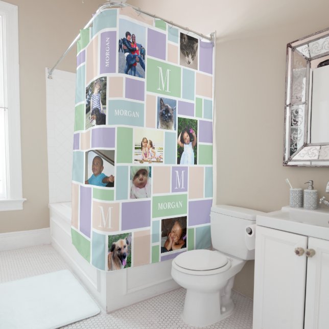 Colour Block Fun Pastels 10 Photo Chic Monogram (In Situ)