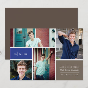 Colour Block Grad Announcement