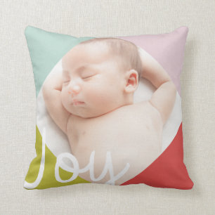 Colour Block Joy Throw Pillow