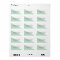 Colour Block - Mint Personalized Address Labels