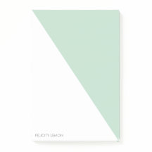 Colour Block - Mint Personalized Post-it® Notes