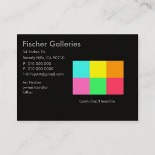 Colour Block Party_Art Gallery Business Card