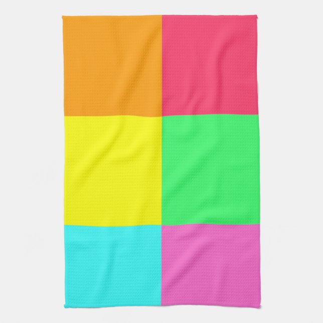 Colour Block Party_Where did you get that?! Kitchen Towel (Vertical)