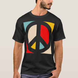 Colour Block Peace Sign Pullover 