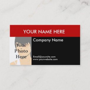 Colour Block Photo Business Card