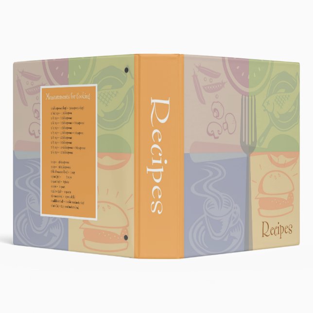 Colour Block Recipe Binder (Background)