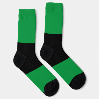 Colour Block Socks - Green
