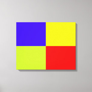 Colour Block Streched Canvas Print