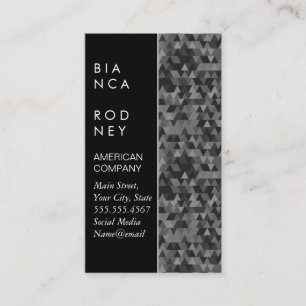 Colour Block   Triangle Pattern Business Card