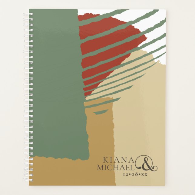 Colour Block Wedding Autumn ID740 Planner (Front)