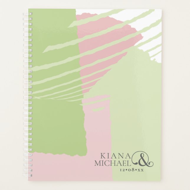 Colour Block Wedding Spring ID740 Planner (Front)