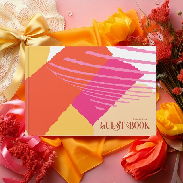 Colour Block Wedding Summer ID740 Guest Book (Creator Uploaded)