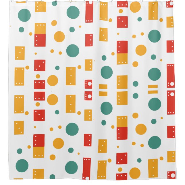 colour blocks and dots pattern retro (Front)