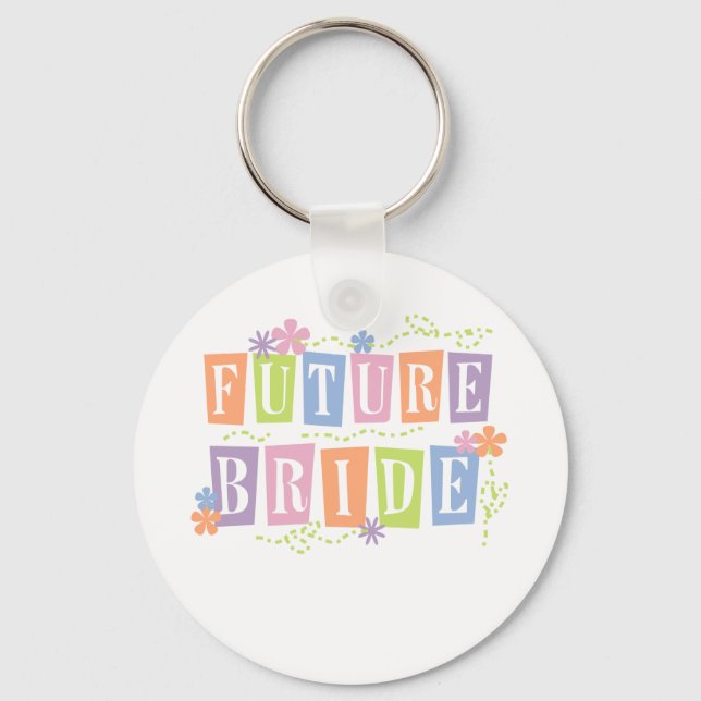 Colour Blocks Future Bride Keychain (Front)
