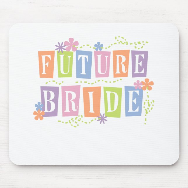 Colour Blocks Future Bride Mouse Pad (Front)