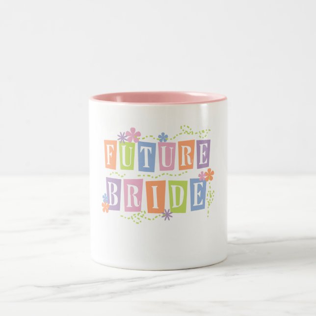 Colour Blocks Future Bride Two-Tone Coffee Mug (Center)