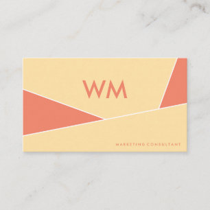 Colour Blocks   Modern Shapes Business Card
