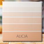 Colour Blocks Peach Fuzz | Elegant Name Tile<br><div class="desc">Colour Blocks Peach Fuzz | Elegant Personalized Name | Classic | Elegant | Trendy | Stylish | Gift</div>
