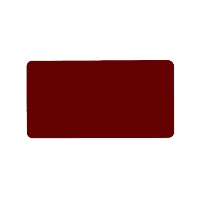 colour blood red label (Front)