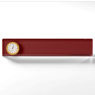 colour blood red nameplate