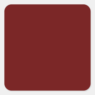 colour blood red square sticker