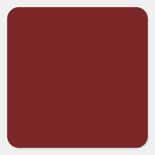 colour blood red square sticker (Front)