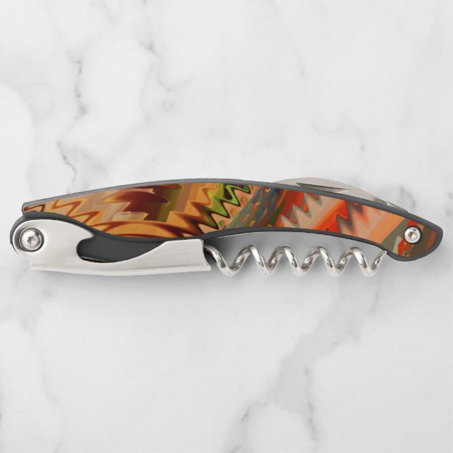 Colour break with zig zag or wave effect corkscrew (Front)