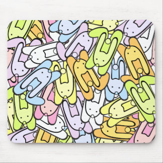 colour bunnies mouse pad