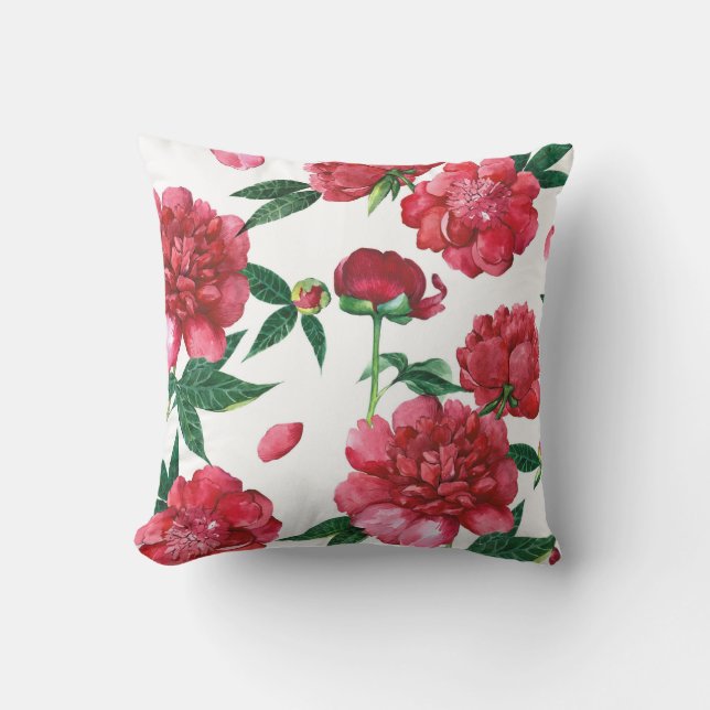  Colour Burst Abstract Art Throw Pillow (Front)