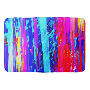 Colour Bursting Pattern Bath Mat