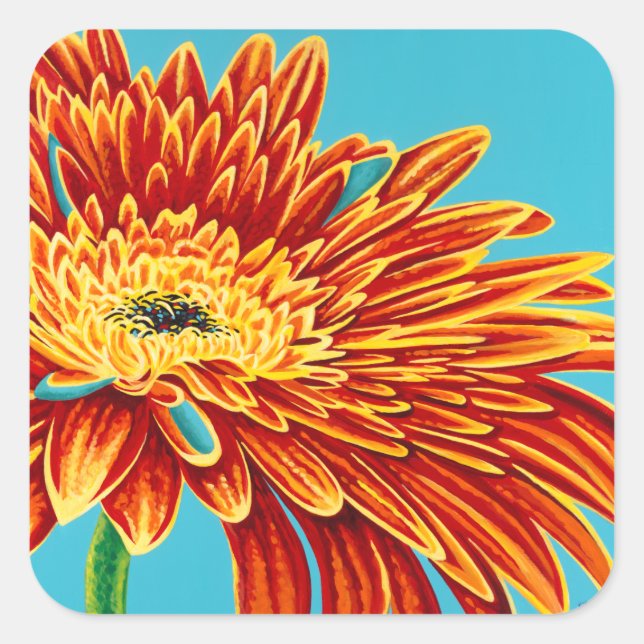 Colour Bursts I Square Sticker (Front)