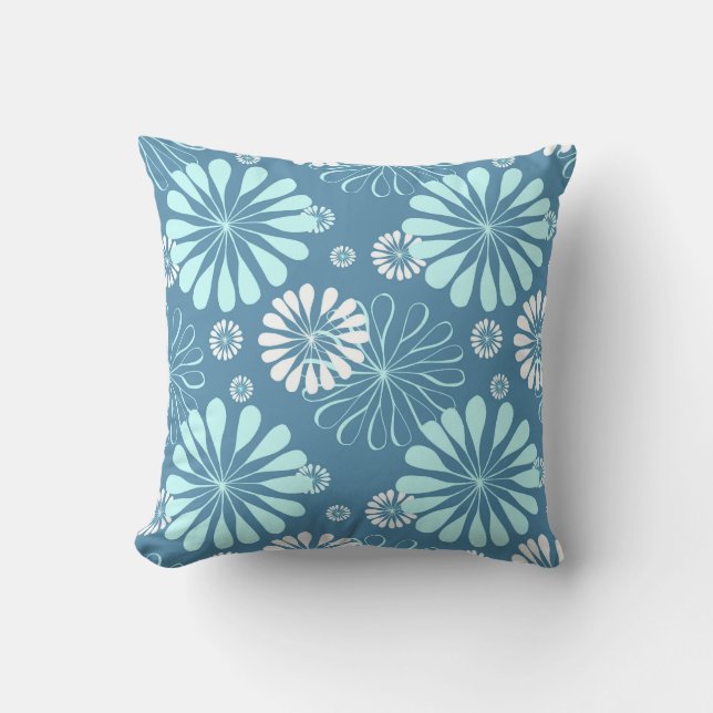 Colour Bursts Throw Pillow (Front)
