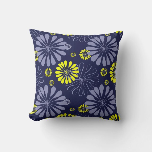 Colour Bursts Throw Pillow (Front)