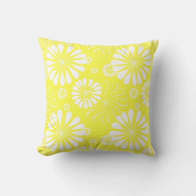 Colour Bursts Throw Pillow (Front)