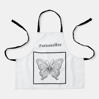 Colour Butterfly Personalized  Apron