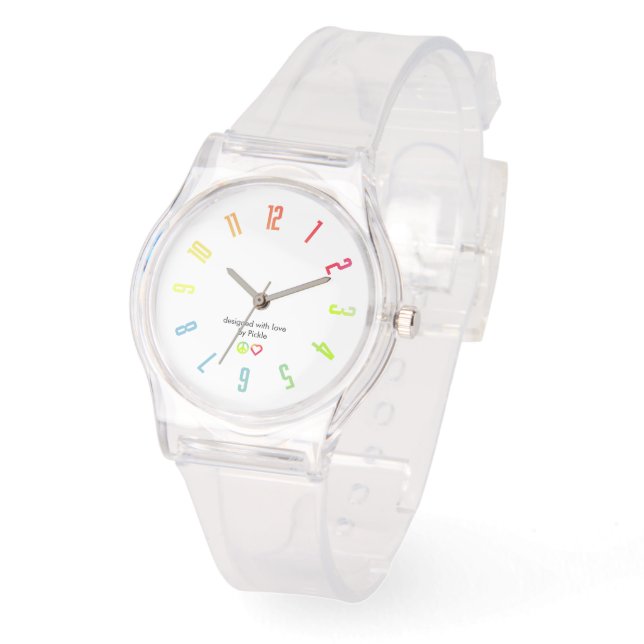 Colour by Number Gradient Clear Watch (Angle)