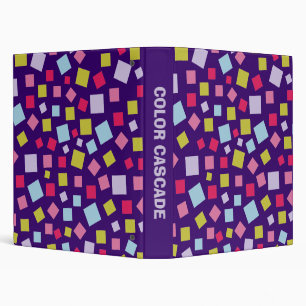 Colour Cascade (1.0in) - Deep Purple Binder