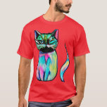 colour cat T-Shirt<br><div class="desc">colour cat .Awesome Great Funny Souvenir Present Matching Family Clothing Couple Outfit Apparel for mom,  dad,  brother,  sister,  wife,  husband,  son,  daughter,  pops,  mama,  papa,  grandpa,  grandma aunt uncle his hers him ladies.</div>