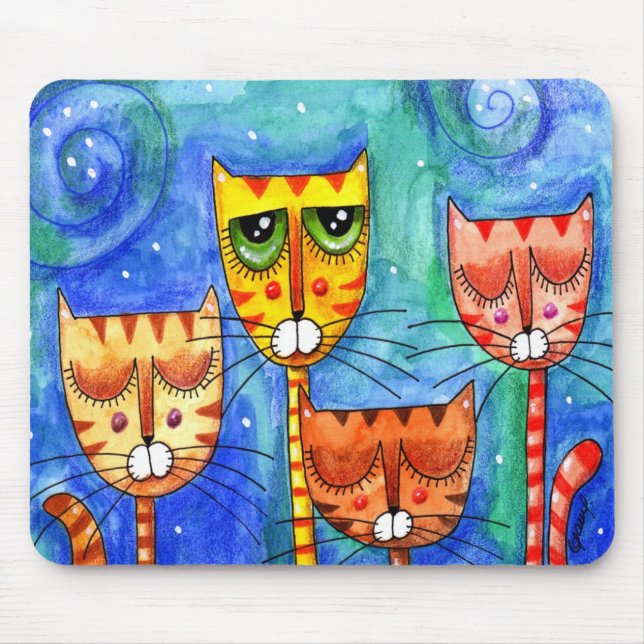 Colour Cats - Mousepad (Front)