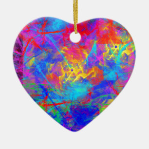 Colour Chaos Ceramic Ornament