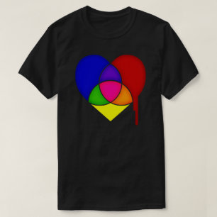 colour chart heart T-Shirt