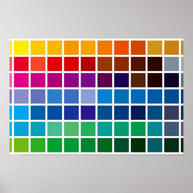 colour chart texture pattern background code palet (Front)