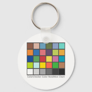 Colour Chequered Table Keychain