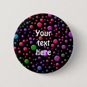 Colour Circles 2 Inch Round Button