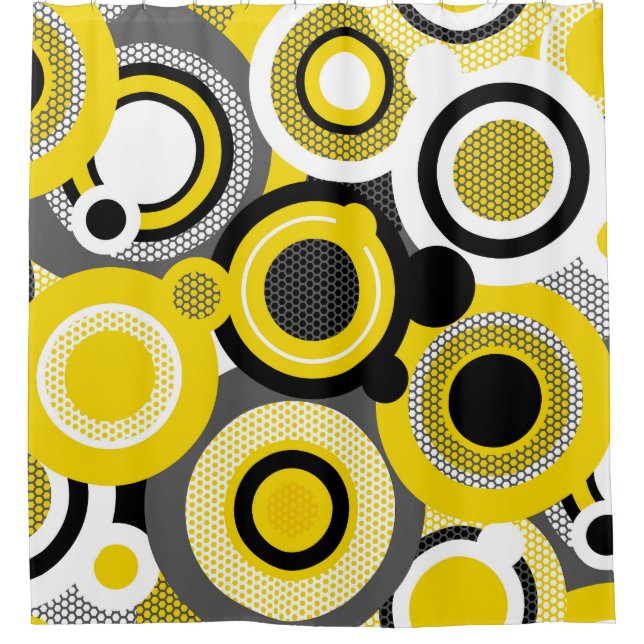 Colour circles, abstract geometric seamless textur (Front)