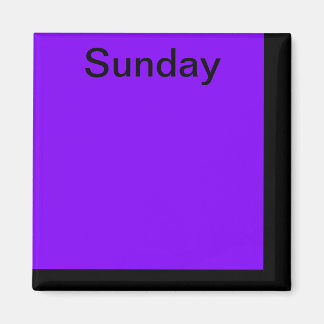 Colour Code Day of Week Magnet Calendar Visual Too