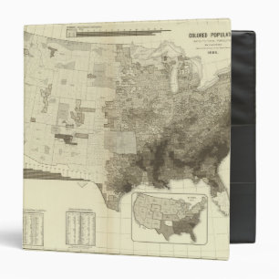 colour coded population by counties binder