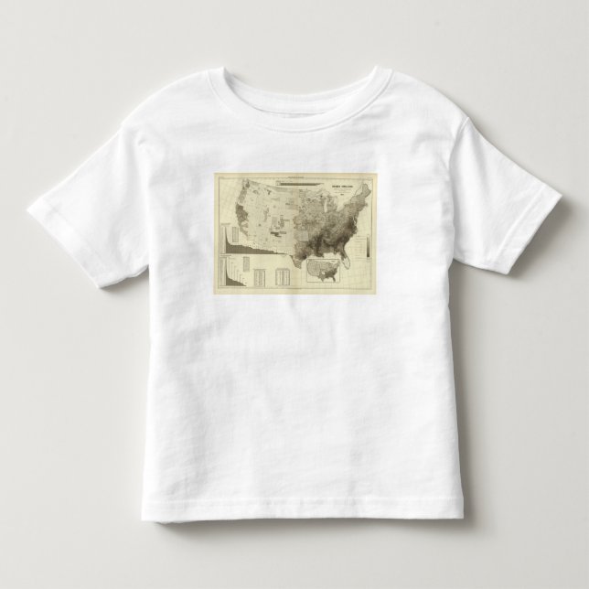 colour coded population by counties toddler t-shirt (Front)