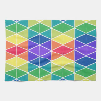 colour collector triangles kitchen towel
